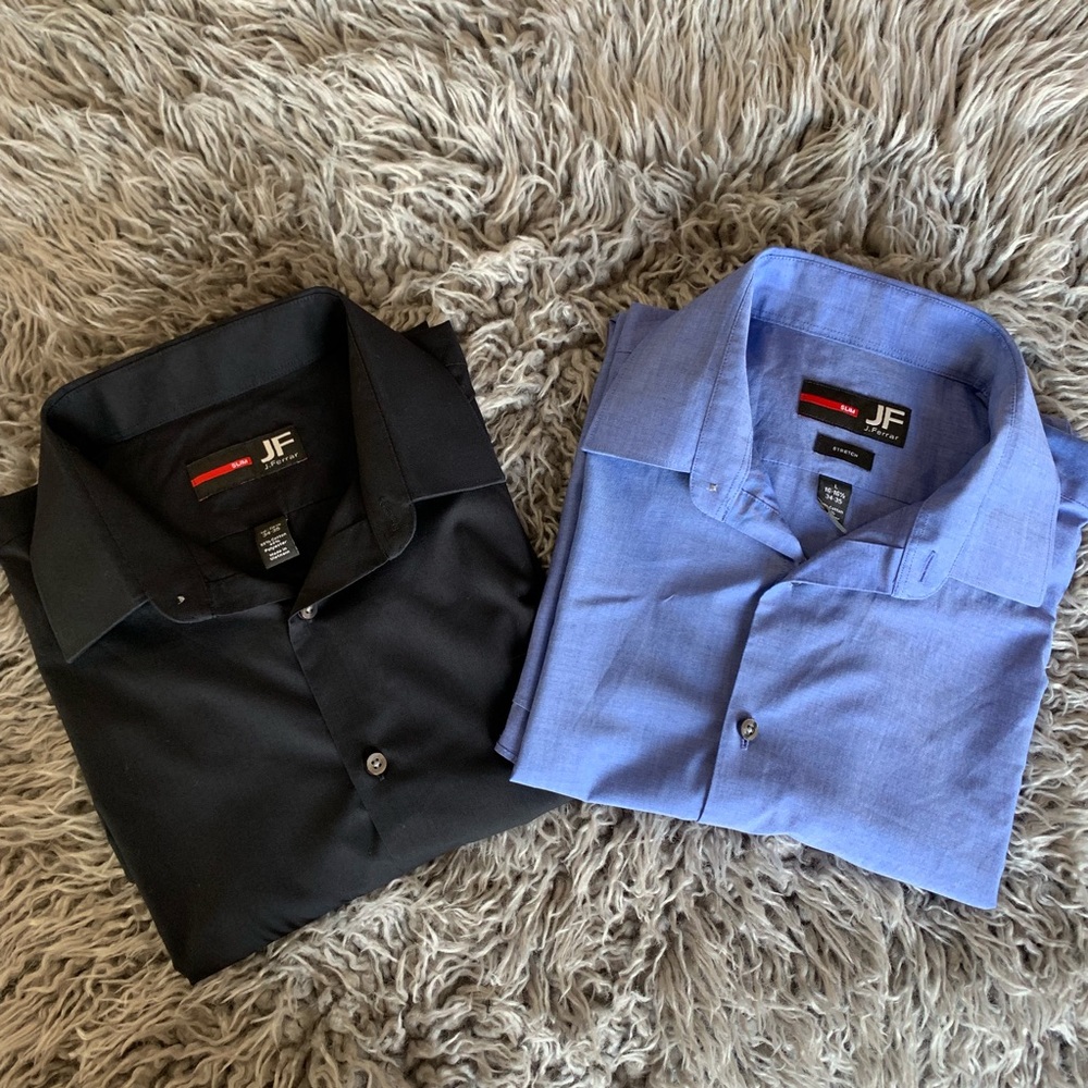 JF J. Ferrar Long Sleeve Button Down Shirt